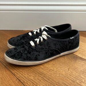 Keds Taylor Swift champion brocade velvet sneakers black size 8